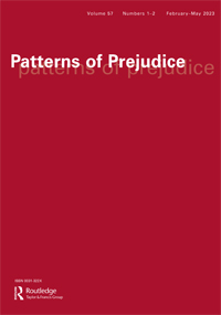 Cover image for Patterns of Prejudice, Volume 57, Issue 1-2, 2023