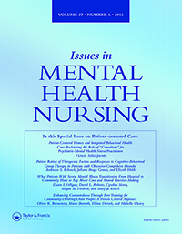 Cover image for Issues in Mental Health Nursing, Volume 37, Issue 6, 2016