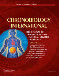 Cover image for Chronobiology International, Volume 33, Issue 6, 2016