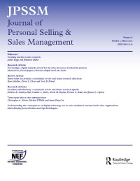 Cover image for Journal of Personal Selling & Sales Management, Volume 44, Issue 1, 2024