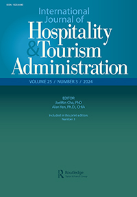 Cover image for International Journal of Hospitality & Tourism Administration, Volume 25, Issue 3, 2024