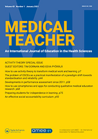 Cover image for Medical Teacher, Volume 43, Issue 1, 2021