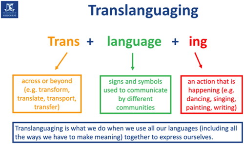 Figure 10. ‘Translanguaging’ word study slide.