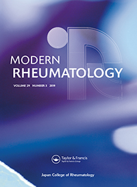 Cover image for Modern Rheumatology, Volume 29, Issue 3, 2019
