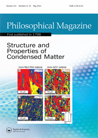 Cover image for Philosophical Magazine, Volume 104, Issue 9-10, 2024