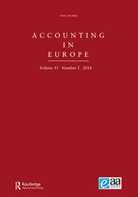 Cover image for Accounting in Europe, Volume 13, Issue 3, 2016