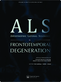 Cover image for Amyotrophic Lateral Sclerosis and Frontotemporal Degeneration, Volume 19, Issue 7-8, 2018