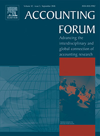 Cover image for Accounting Forum, Volume 42, Issue 3, 2018