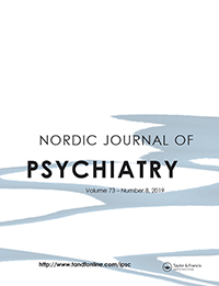 Cover image for Nordic Journal of Psychiatry, Volume 73, Issue 8, 2019