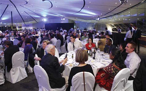 The gala dinner at the Auckland Museum