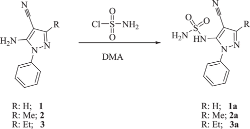 Scheme 3.  Preparation of sulfamides 8a–c.