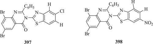 Figure 83.  Chemical structure of phosphodiesterase inhibitor benzothiazole derivatives.