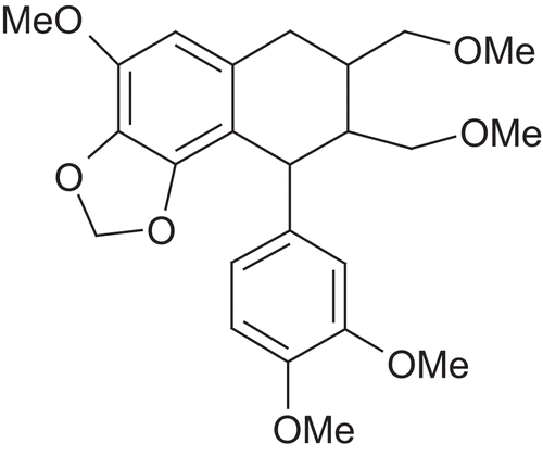 Figure 9.  Structure of hypophyllanthin.
