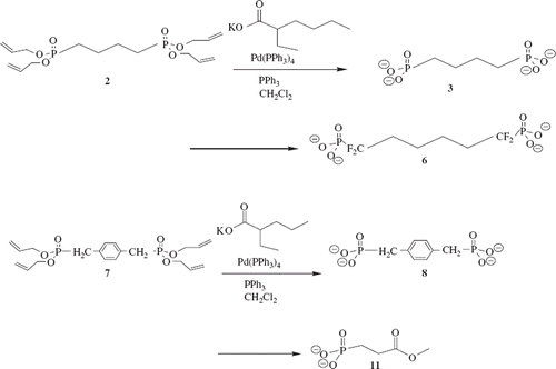Scheme 3. Deprotection of the allyl group.