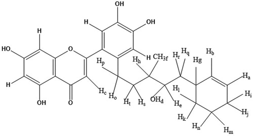 Figure 5. Chemical structure of the compound.