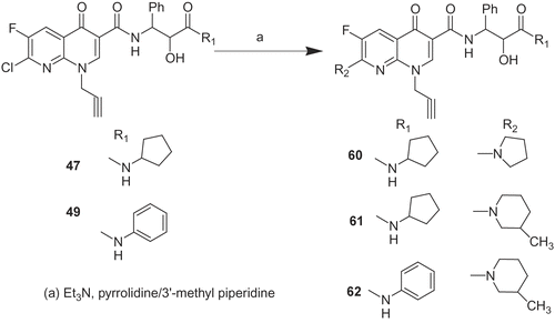 Scheme 2.  Synthesis of tested compounds (60–62).