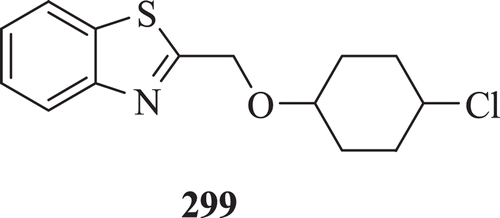 Figure 55.  Chemical structure of 2-(p-chlorophenoxymethyl)benzothiazole.