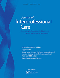 Cover image for Journal of Interprofessional Care, Volume 37, Issue sup1, 2023