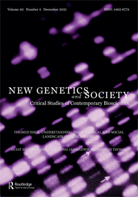 Cover image for New Genetics and Society, Volume 40, Issue 4, 2021