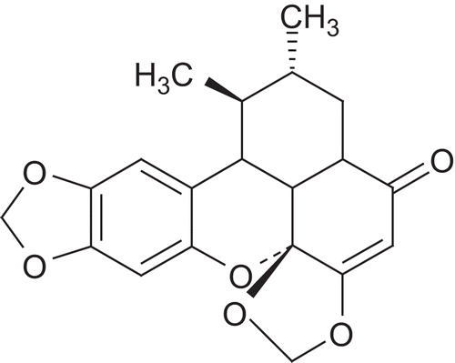 Figure 14.  Structure of sauchinone.