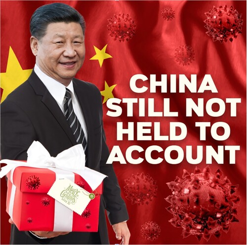 Figure 2. A meme featuring China’s President Xi Jinping posted on the Pauline Hanson’s Please Explain Facebook page on 5 December 2020.