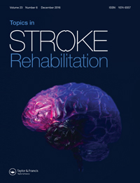 Cover image for Topics in Stroke Rehabilitation, Volume 23, Issue 6, 2016