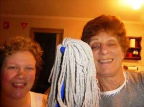 Figure 2. The three mop heads. We have lots of laughs together.