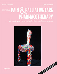 Cover image for Journal of Pain & Palliative Care Pharmacotherapy, Volume 24, Issue 4, 2010