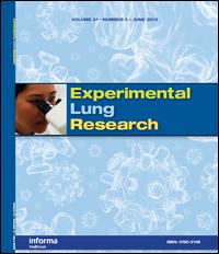 Cover image for Experimental Lung Research, Volume 38, Issue 8, 2012