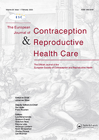 Cover image for The European Journal of Contraception & Reproductive Health Care, Volume 28, Issue 1, 2023