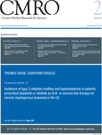 Cover image for Current Medical Research and Opinion, Volume 34, Issue 2, 2018