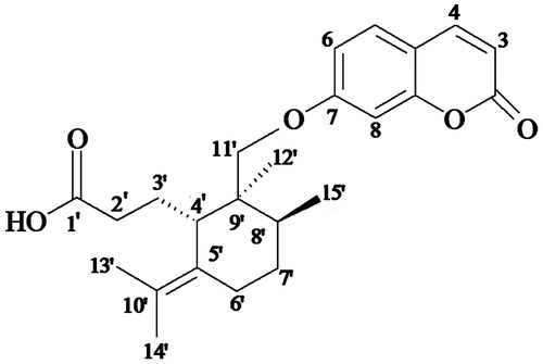 Figure 1. Chemical structure of galbanic acid.