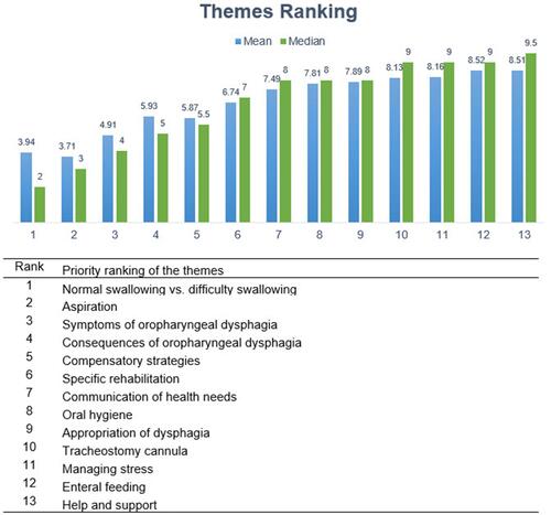 Figure 3 Priority ranking of the themes.