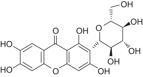 Figure 1.   Structure of mangiferin.