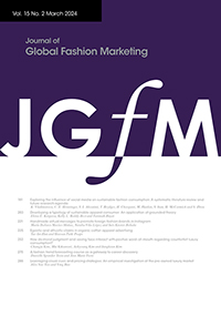 Cover image for Journal of Global Fashion Marketing, Volume 15, Issue 2, 2024