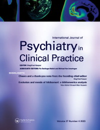 Cover image for International Journal of Psychiatry in Clinical Practice, Volume 27, Issue 4, 2023