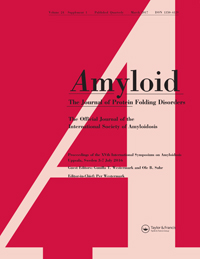 Cover image for Amyloid, Volume 24, Issue sup1, 2017
