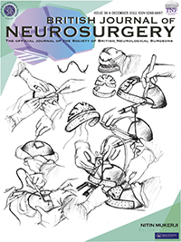 Cover image for British Journal of Neurosurgery, Volume 36, Issue 6, 2022