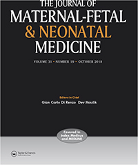 Cover image for The Journal of Maternal-Fetal & Neonatal Medicine, Volume 31, Issue 19, 2018