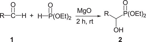 Scheme 2. Synthesis of 1-hydroxyphosphonates.