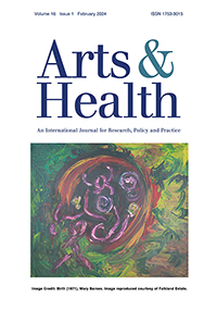 Cover image for Arts & Health, Volume 16, Issue 1, 2024