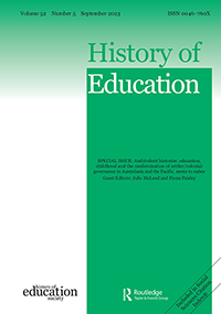 Cover image for History of Education, Volume 52, Issue 5, 2023