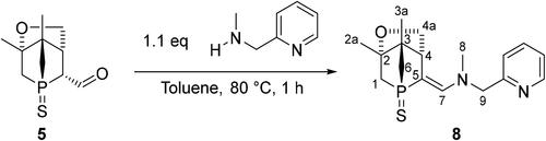 Scheme 5. Synthesis of enamine 8.