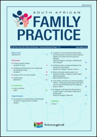 Cover image for South African Family Practice, Volume 61, Issue 6, 2019