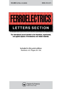 Cover image for Ferroelectrics Letters Section, Volume 50, Issue 4-6, 2023