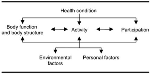 Figure 1. The ICF bio-psycho-social model of health [Citation1].