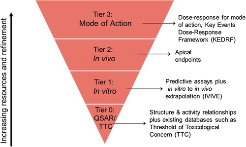 Figure 4. Tiered approach for toxicity estimation.