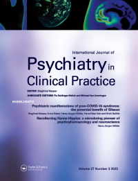 Cover image for International Journal of Psychiatry in Clinical Practice, Volume 27, Issue 3, 2023