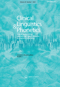 Cover image for Clinical Linguistics & Phonetics, Volume 35, Issue 1, 2021