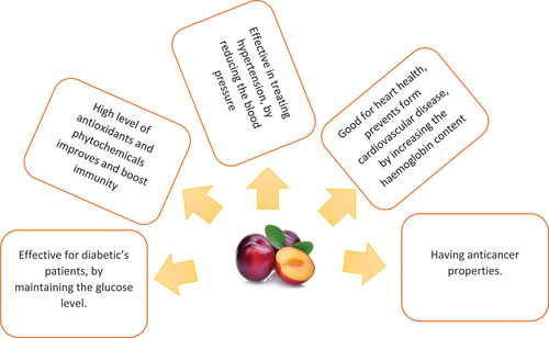 Figure 2. Heath benefits of plum.